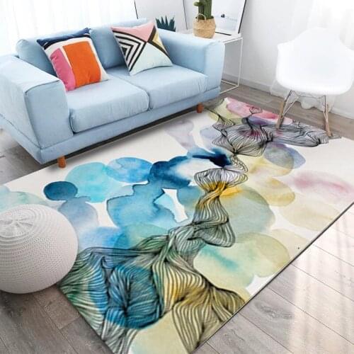 3D Geometric Antiskid Carpets for Living Room Bedroom Area Rug Sofa Tea Table Floor Mat Color art Pattern Home large size Tapete