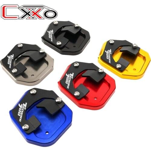 For Yamaha Tenere 700 XT700Z XTZ700 2019-2021 TENERE 700 Motorcycle CNC Aluminum Foot Side Stand Extension Pad Support Plate