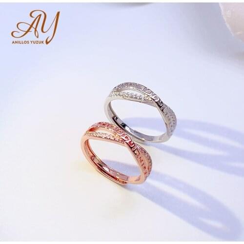 Anillos Yuzuk Anniversary Cubic Zirconia Rings 925 Sterling Silver Rings For Women Silver 925 Jewelry Fine Jewelry