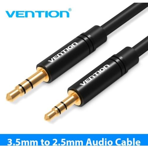 Vention Aux Cable 2.5mm to 3.5mm Audio cable Jack 3.5 to 2.5 male Aux Cable For Car SmartPhone Speaker Headphone Moible Phone