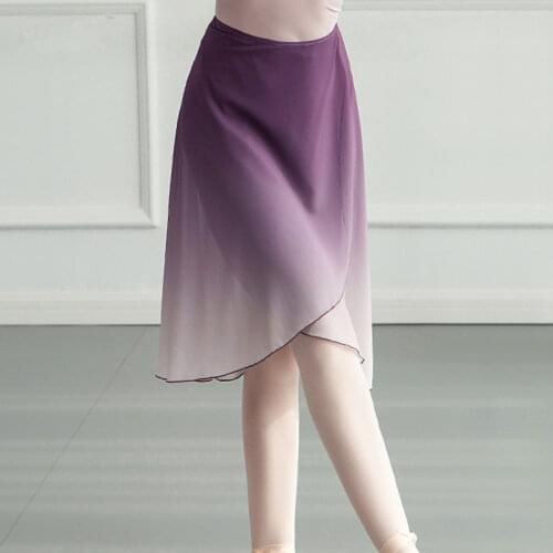 Purple Pink Color Gradient Tutu Ballet Dress For Dancing Girls Ballerina Dance Costume Women Soft Giselle Coppelia Dresses