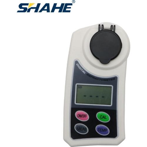SHAHE Digital Refractometer 0~55% Brix Meter for fruits, vegetables, beverages, food processing, beer, wine