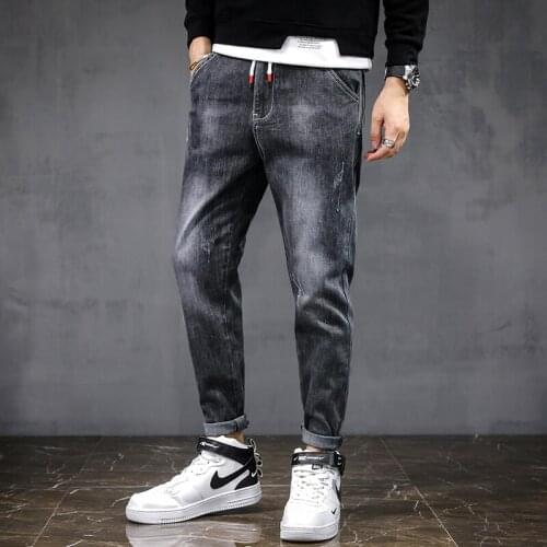 Jeans Men Pants Casual Cotton Denim Trousers Multi Pocket Cargo Jeans Men New Fashion Denim Pencil pants