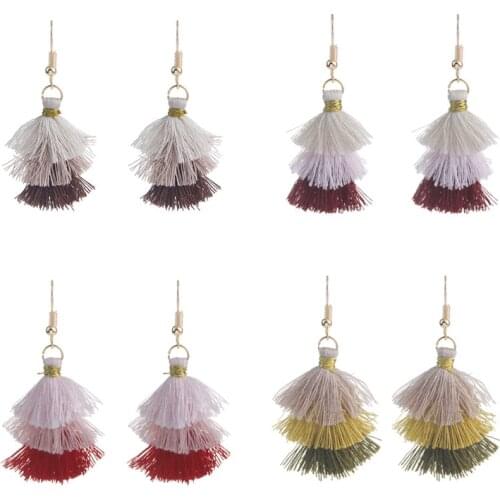 Euro-American Fashion Boho Fringe Long Retro Tassel Earrings Jewellry Of Women&Girl Party Charmed Gift Accessories