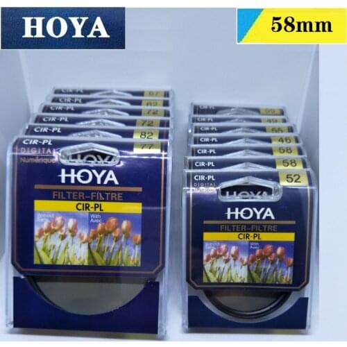 HOYA 58mm CPL CIR-PL Ultra-thin Circular Polarizer Filter Digital Protector Suitable for Nikon Canon Sony Fuji Camera Lens