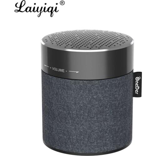 Laiyiqi colunas Fabric art Bluetooth BT speaker cloth mic portable column Aluminium alloy altavoz bluetooth con radio FM bocinas