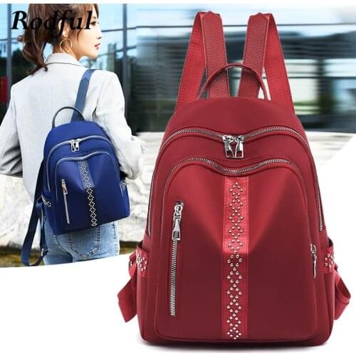 Fashion Oxford Fabric Daily Womens Backpack Feminina Small Cloth Day Back Pack Bag Backpack for Teenagers Girls Daypack Ladies