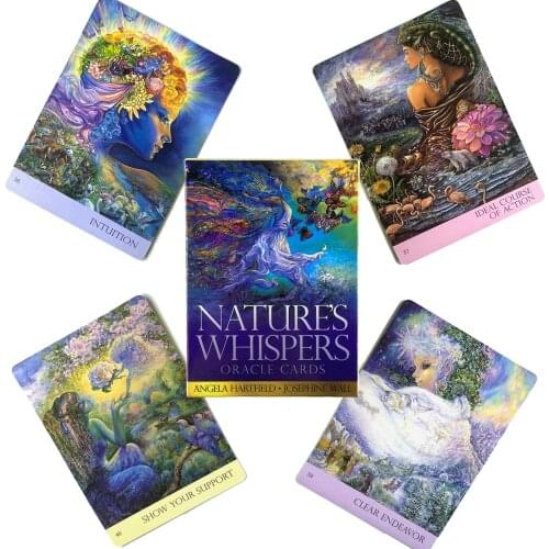 Natures Whispers Oracle Cards Leisure Party Table Game High Quality Fortune-telling Prophecy Tarot Deck With Guide Book