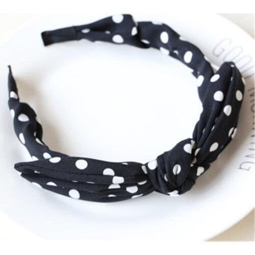 2020 New Rabbit Ear Hair Hoop Cute Wild Wide Edge Wave Headband Hair Accessories