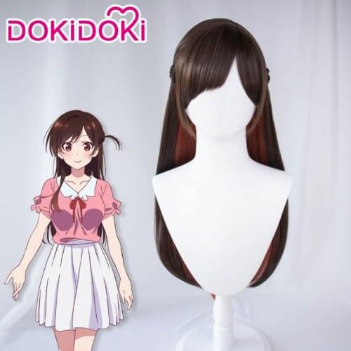 DokiDoki Anime Rent A GirlFriend Mizuhara Chizuru Cosplay Wig Women Ichinose Chizuru Cosplay Wig Rent A GirlFriend Anime Wigs