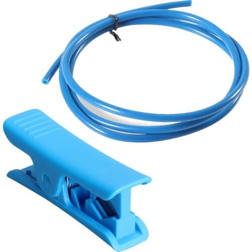 PTFE Tube with Cutter PLA PiPe Clear OD4 ID2mm 1.75mm 3D Printer Parts For V6 V5 J-head I3 Mega Hotend MK8 Extruder