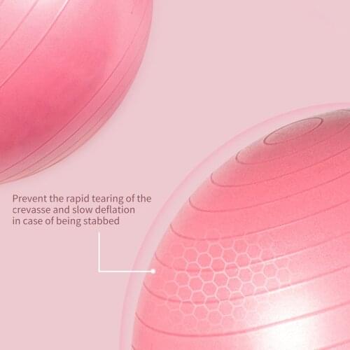 PVC Inflatable Fitness Balls Yoga Ball Thickened Explosion-proof Exercise Home Gym Pilates Equipment Balance Ball 55cm/65cm/75cm