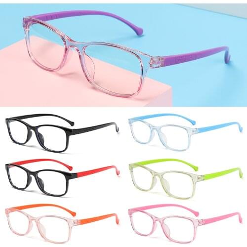 Anti-blue Light Kids Glasses Children Boys Girls Computer Eye Protection Eyeglasses Ultra Light Frame Fashion and high quality