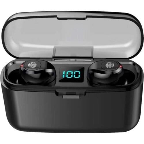 TIAN New F9 Wireless Bluetooth 5.0 Earphone TWS HIFI Mini In-ear Sports Running Headset Support iOS/Android Phones HD Call