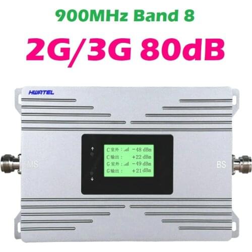 GSM repeater 900 MHZ 2G 3G signal amplifier band 8 cellphone mobile network booster 0.5 watt 27dBm 80db high gain antenna 10Km