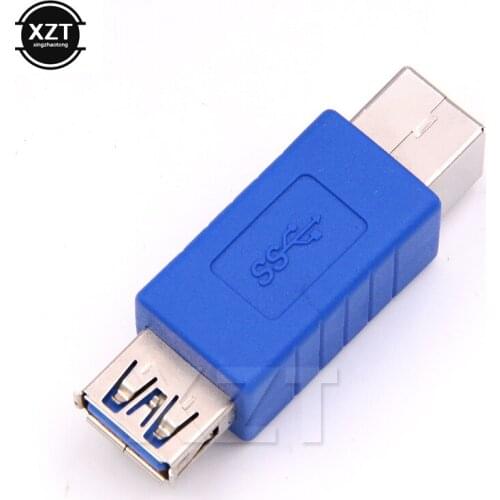 High Quality Usb 3.0 Printer adpater conversion head start plug printer usb 3.0 B female usb connector mother B female head