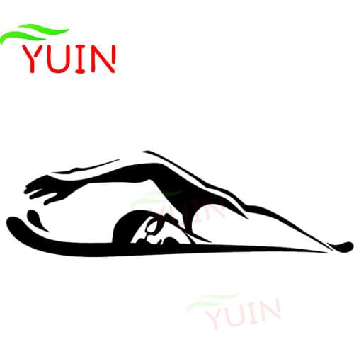 Sports Swimmer Breaststroke Fashion Car Stickers Personalized Body Decoration PVC Waterproof Decals Can Be Customized Color