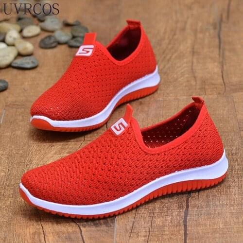 Womens Sneakers Breathable Mesh Wedges Summer Shoes For Women Walking Shallow Solid Non Slip Casual Shoes Girls Tennis