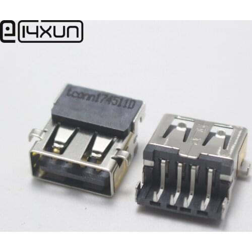 1/2/5pcs Female USB 2.0 Port Jack Right Angle Socket Connector for Acer ASUS Lenovo Computer Notebook Repair Accessories