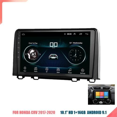10.1'' Android 9.1 1+16GB Car Stereo Radio GPS WIFIFor Honda CRV 2017-2020 with Canbus
