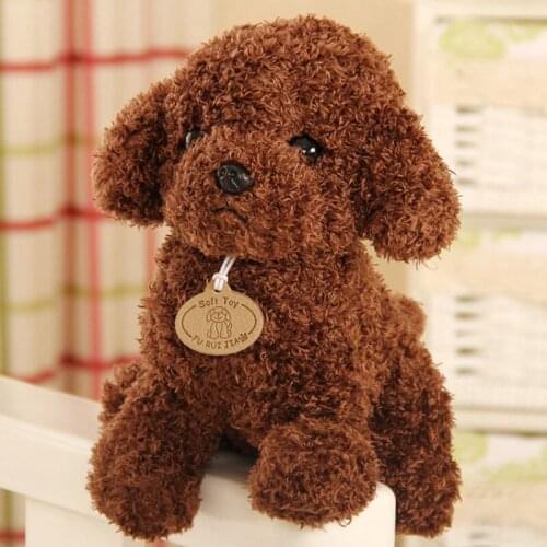 10 cm Simulation Dog Poodle Plush Toys Cute Animal Suffed Doll for Christmas Gift