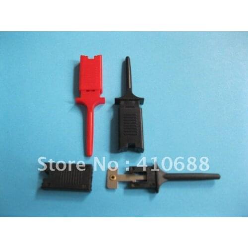 1000 Pcs Per Lot 2 colors Red and Black Flat Small Test Clip for Multimeter Tiny Component Repair Tool Hot Sale High Quality