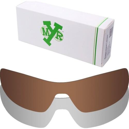 2 Pieces Mryok POLARIZED Replacement Lenses for Oakley Offshoot Sunglasses Lens Silver Titanium & Bronze Brown