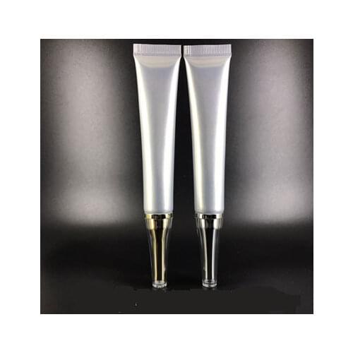 300pcs 20ml/g High Class Empty Silver Eye Cream Storage Tube, Cosmetic Soft Hose Containers,Squeeze Skin Care Cream Soft Tube