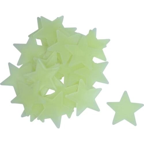 35 x Mini stars phosphorescent Wall Stickers fluorescent Glow musk phosphorescent light night