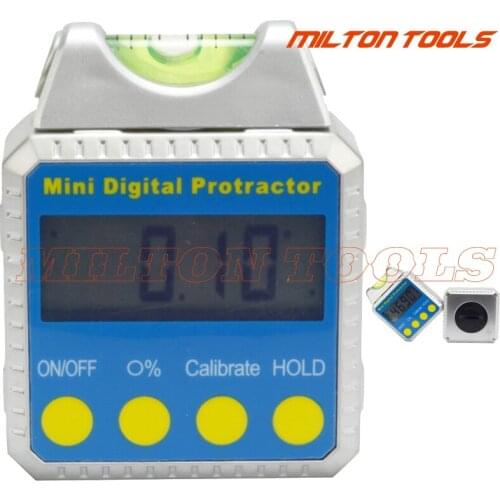 360 degree Mini Digital Inclinometer with bubble digital Protractor Bevel Box with spirit digital angle meter