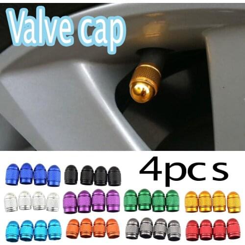4PCS Automobile Tire Cap Valve Cover Aluminum Valve Cap Wheel Cap Tires Car-styling