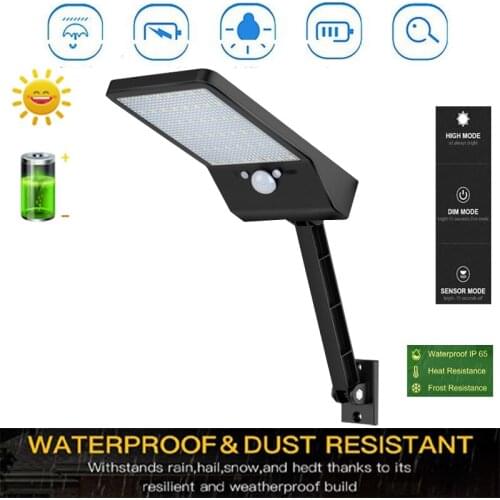 48 LED Solar light Bulb Outdoor Garden lamp Decoration PIR Motion Sensor Night Security Wall Waterproof sp Lamps fo