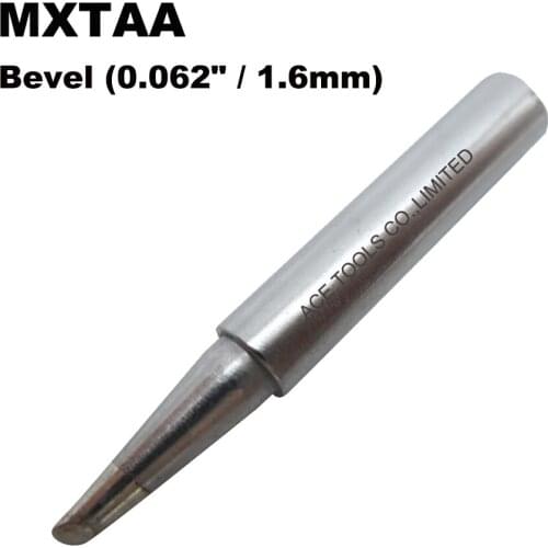 5 PCSWeller MXTAA Soldering Tips Bevel 1.6mm Replacement Fit WSD71 WSDT1 WP70 Station Iron Bit Nozzle Pencil Handle Welding