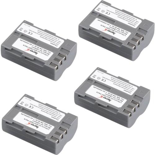 4Pcs 2000mAh EN-EL3e EN EL3e ENEL3e Batteries for Nikon D30 D50 D70 D70S D90 D80 D100 D200 D300 D300S D700 Digital Camera