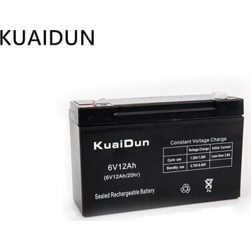 6V 12AH Battery for Children Toy Car LED Light Electronic Scale Backup Power Emergency Light Lead-acid Accumulator Rechargeable