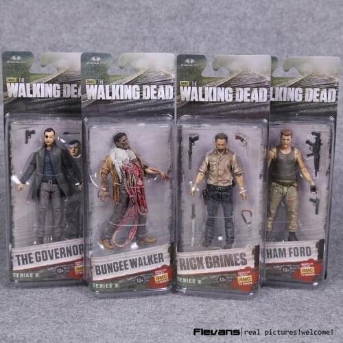 AMC TV Series The Walking Dead Abraham Ford Bungee Walker Rick Grimes The Governor PVC Action Figure Collectible Model Toy