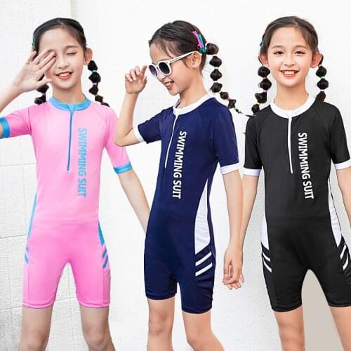 Childrens swimsuit girls long-sleeved sunscreen princess one-piece baby hot spring swimsuit XYY-199