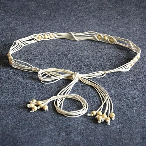 Don&Judy Fashion Handmade Bohemia Maternity Belts DIY Decoration Maternity Dress Sash Baby Shower Photography Props 2021