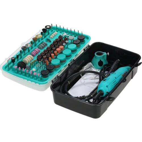 228-Piece dremel drill Electric Grinder engraver +Variable Speed Cutting Engraving Grinding Sanding Tools AC220V with Flex Shaft