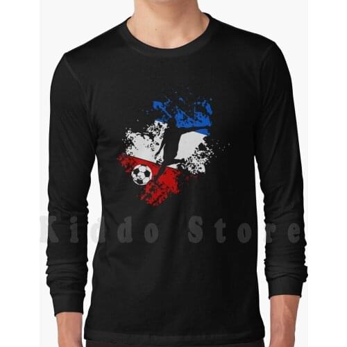 French Flag Soccer Ball Hoodie Long Sleeve Soccer Footballer Football Team Football Game European Mr