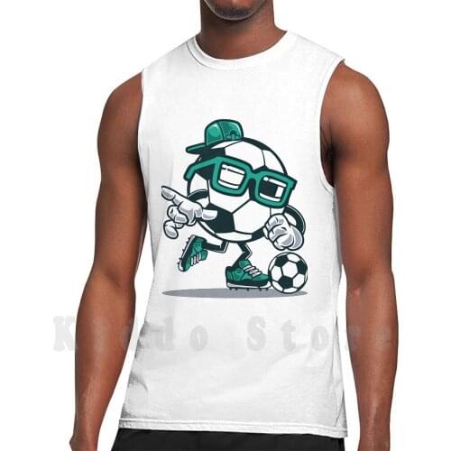Soccer Cartoon Tank Tops Vest Sleeveless Soccer Game Sports Ball Footballs Soccer Player World Dfb Cartoon Comic Anime