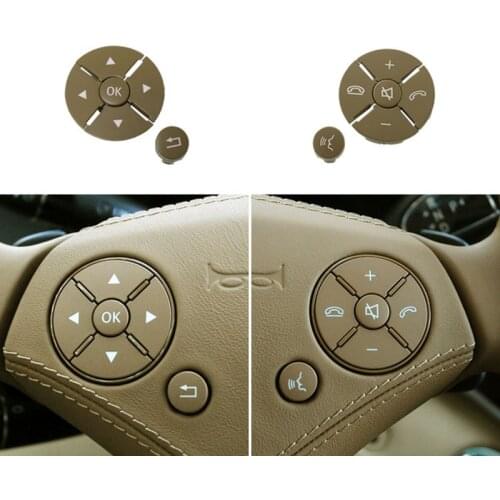 Car Steering Wheel Switch Button Cover Interior Accessories Car Styling for Mercedes Benz S Class W221 2009-2013 221 821 5751
