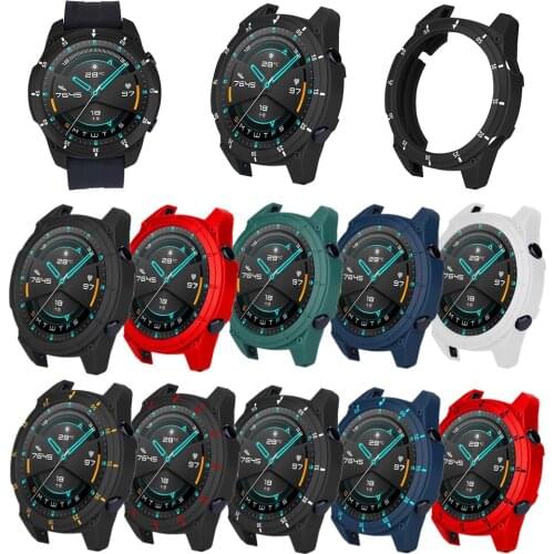 Soft TPU Watch Protective Case For Huawei Watch GT2 46mm TPU Protective Sports Military Style Bumper Frame Watch Replace Case