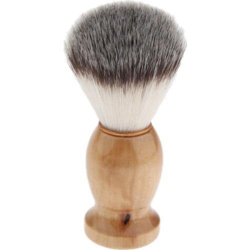 Set of 3pcs Men Wood Shaving Grooming Brush Bowl Mug Cup Stand Holder Kit