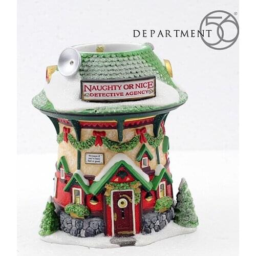 Naughty Detective Agency Ceramic Handcrafts Modern Home Furnishing Living Room Night Light House Ornaments Porcelain as Gift