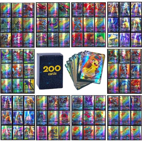New Pokemon No Repeat Shining Cards TAKARA TOMY GX EX Game VMAX TAG TEAM Battle Trading Card Carte Best Selling Kids Toys Gift