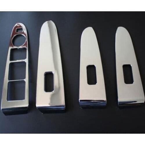 ABS Interior Door Armrest Window Glass Switch Frame Panel Cover Trims For Kia Sportage R 2010-2015 Car Accessories