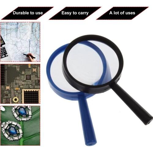 Top Handheld Reading 25mm 5X Magnifier Hand Held Magnifying 25mm Mini Pocket Magnifying Glass Children Magnifying Glass
