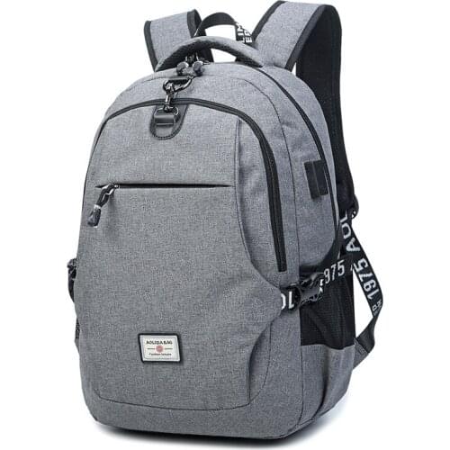 Men Laptop Backpack USB Charging Backbag Travel Daypacks Male School Bookbag Leisure Backpack Anti Theft Mochila