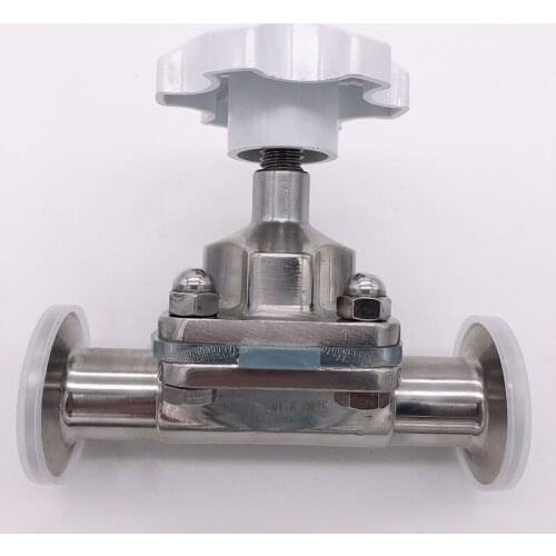 Sanitary Stainless steel 316 Diaphragm valve O.D 45mm Manual quick opening sanitary aseptic quick-release diaphragm valve